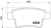 P 61 085 Sada brzdových platničiek kotúčovej brzdy PRIME LINE BREMBO