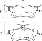 P 61 121 Sada brzdových platničiek kotúčovej brzdy PRIME LINE BREMBO