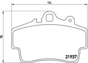 P 65 007 Sada brzdových platničiek kotúčovej brzdy PRIME LINE BREMBO