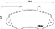 P 68 025 Sada brzdových platničiek kotúčovej brzdy PRIME LINE BREMBO
