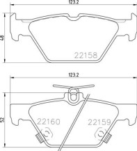 P 78 026 Sada brzdových platničiek kotúčovej brzdy PRIME LINE BREMBO