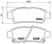 P 83 056 Sada brzdových platničiek kotúčovej brzdy PRIME LINE BREMBO