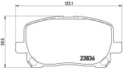 P 83 061 Sada brzdových platničiek kotúčovej brzdy PRIME LINE BREMBO