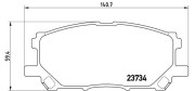 P 83 067 Sada brzdových platničiek kotúčovej brzdy PRIME LINE BREMBO