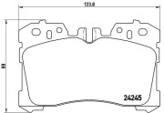 P 83 075 Sada brzdových platničiek kotúčovej brzdy PRIME LINE BREMBO