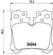 P 83 076 Sada brzdových platničiek kotúčovej brzdy PRIME LINE BREMBO