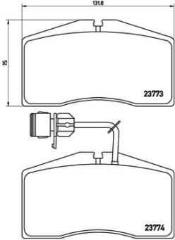 P 85 053 Sada brzdových platničiek kotúčovej brzdy PRIME LINE BREMBO