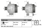 DAN1408 Alternátor DENSO