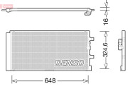 DCN02024 Kondenzátor klimatizácie DENSO