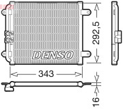 DCN02032 Kondenzátor klimatizácie DENSO