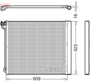 DCN05034 Kondenzátor klimatizácie DENSO