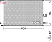 DCN05037 Kondenzátor klimatizácie DENSO