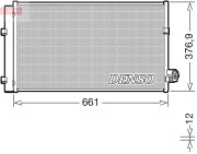 DCN05106 Kondenzátor klimatizácie DENSO