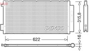 DCN09044 Kondenzátor klimatizácie DENSO