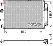 DCN10043 Kondenzátor klimatizácie DENSO