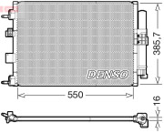 DCN10046 Kondenzátor klimatizácie DENSO