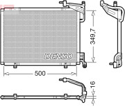 DCN10054 Kondenzátor klimatizácie DENSO