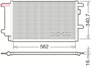 DCN12003 Kondenzátor klimatizácie DENSO