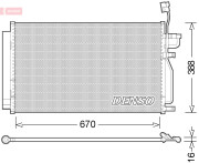 DCN15002 Kondenzátor klimatizácie DENSO