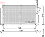DCN15003 Kondenzátor klimatizácie DENSO