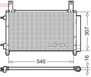 DCN15004 Kondenzátor klimatizácie DENSO