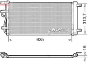 DCN15007 Kondenzátor klimatizácie DENSO