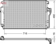 DCN17008 Kondenzátor klimatizácie DENSO