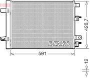 DCN17063 Kondenzátor klimatizácie DENSO