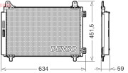 DCN21034 Kondenzátor klimatizácie DENSO