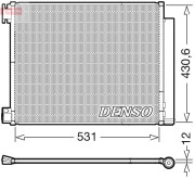 DCN23039 Kondenzátor klimatizácie DENSO