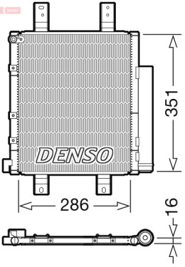 DCN35005 Kondenzátor klimatizácie DENSO