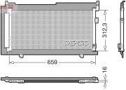 DCN36006 Kondenzátor klimatizácie DENSO