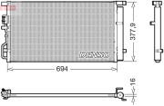 DCN41019 Kondenzátor klimatizácie DENSO