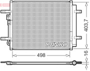 DCN41025 Kondenzátor klimatizácie DENSO