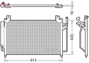 DCN44013 Kondenzátor klimatizácie DENSO