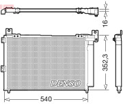 DCN44014 Kondenzátor klimatizácie DENSO