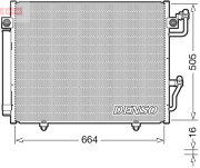 DCN45005 Kondenzátor klimatizácie DENSO