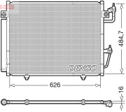 DCN45009 Kondenzátor klimatizácie DENSO
