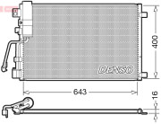 DCN46008 Kondenzátor klimatizácie DENSO