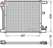 DCN46018 Kondenzátor klimatizácie DENSO