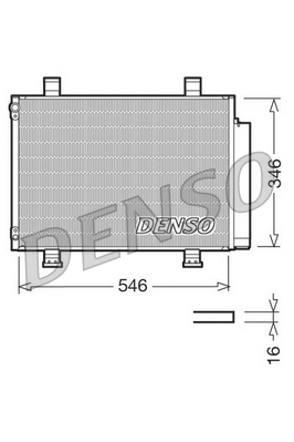 DCN47001 Kondenzátor klimatizácie DENSO