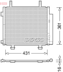 DCN47004 Kondenzátor klimatizácie DENSO