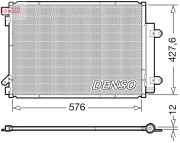 DCN47008 Kondenzátor klimatizácie DENSO