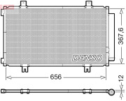 DCN47009 Kondenzátor klimatizácie DENSO