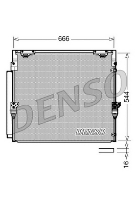 DCN50036 Kondenzátor klimatizácie DENSO