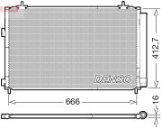 DCN50059 Kondenzátor klimatizácie DENSO