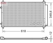 DCN50117 Kondenzátor klimatizácie DENSO