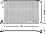 DCN50128 Kondenzátor klimatizácie DENSO