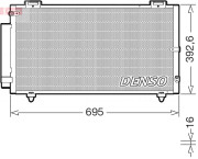 DCN50130 Kondenzátor klimatizácie DENSO