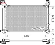 DCN50133 Kondenzátor klimatizácie DENSO